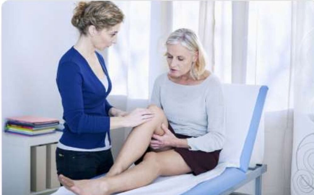 woman's joint pain